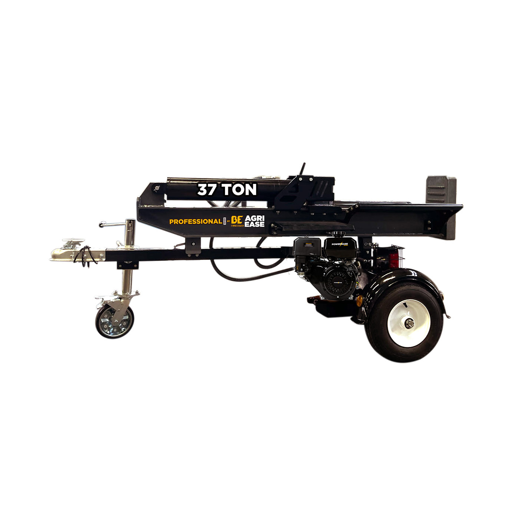 Braber, 37-Ton Log Splitter with Powerease 420 Ram Force 37 Tons, Max. Log Diameter 30 in, Max. Log Length 25 in, Model# BE-LS37DR